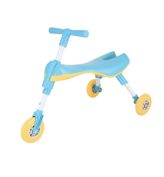 Rolling Bug  Sky Blue on Yellow